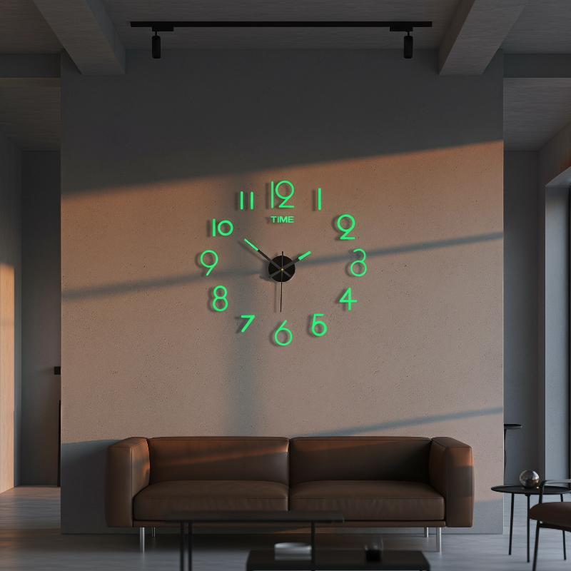 Wall Clock Silent - Acryl Spiegel 3D DIY Wandklok 2026