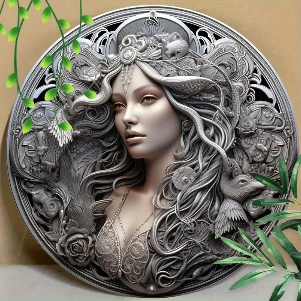 Home Decor Shop - Rond metalen aluminium merkteken - Wanddecoratie