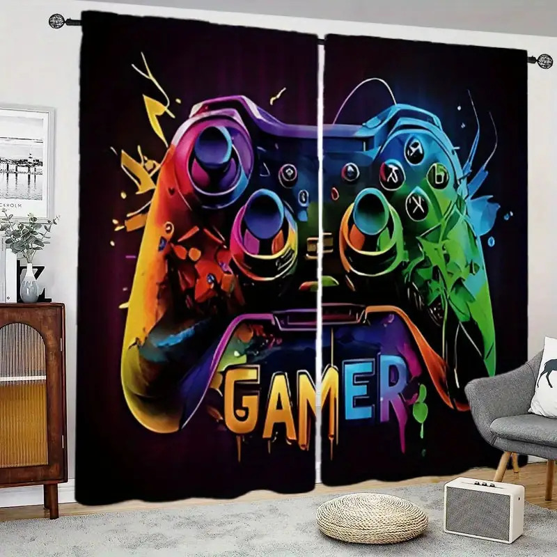 Home Decor Youtube Videos - Dual Gaming Gordijnen 2 stuks Pop