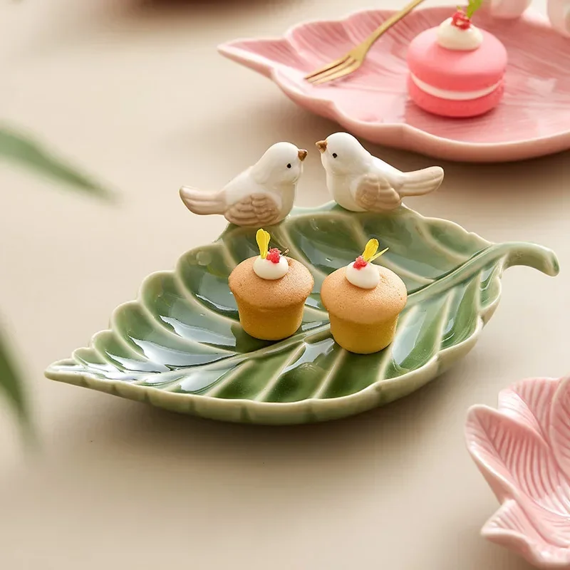 Ceramic Trinket Dish - Leuke Vogel Dienblad Keramische Sieraden Opbergbakken