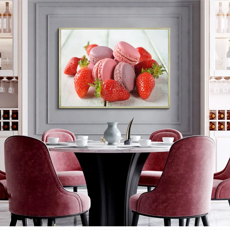 Home Decor Shop - Macaron Cake Dessert Voedsel Muur Scandinavische