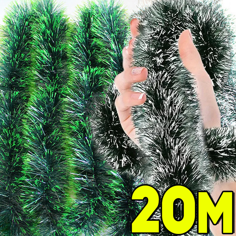 Home Decor Xmas Tree - 20/2m Kerst Groene Riet Linten Garland