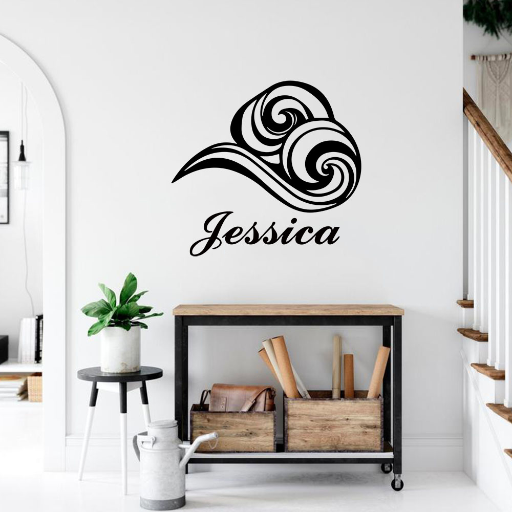 Home Decor Wall Tiles - 1PC Cartoon Air Mass Gepersonaliseerde Naam