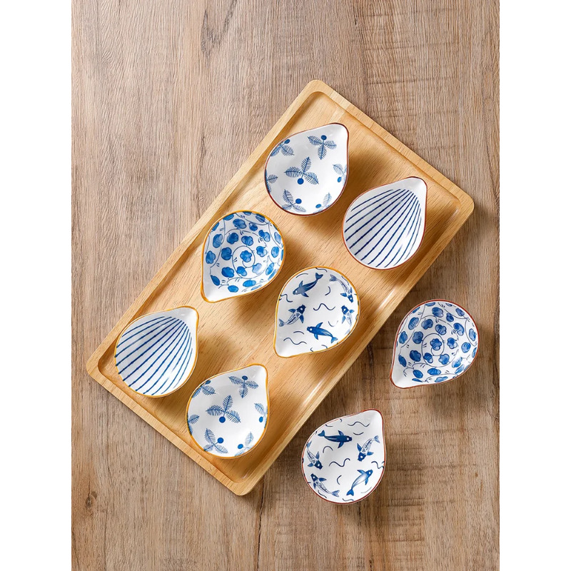 Ceramic Trinket Dish - 4 Stuks Keramische Plaat Japanse Stijl
