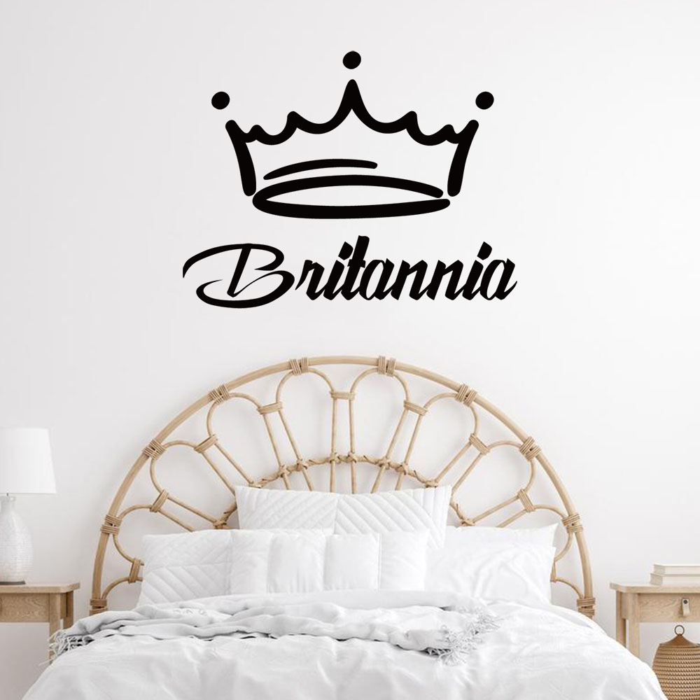 Home Decor Wall Tiles - 1PC Fashion Crown Aangepaste naam Familie