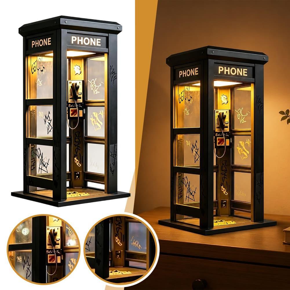 Home Decor Gift - Vintage Londense telefooncel tafellamp, retro telefooncel