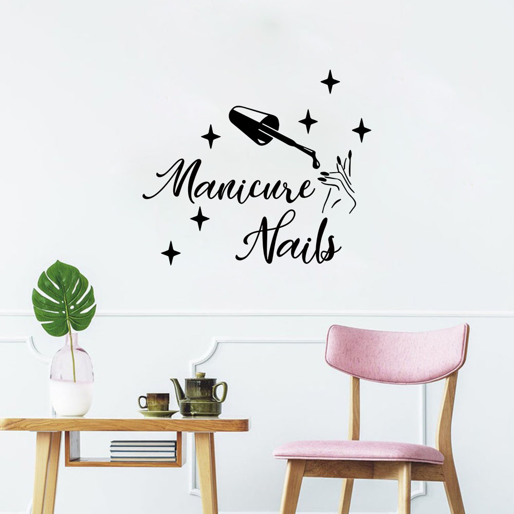 Home Decor Wall Tiles - 1PC Creatieve manicure gepersonaliseerde tekst decoratieve