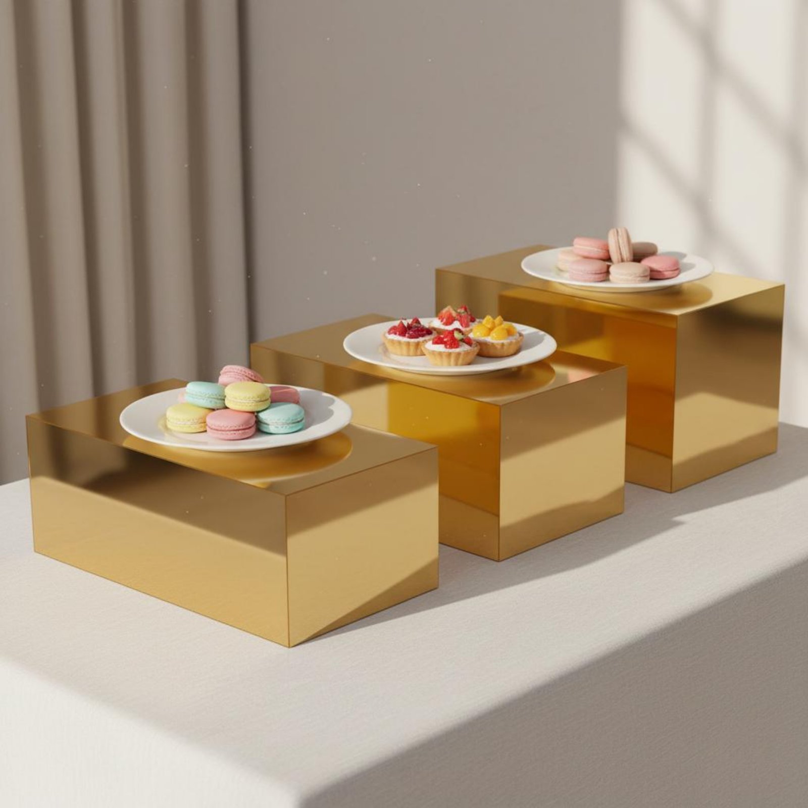 3-delige gouden acryl display  - Home Decor Gold recensie en prijs