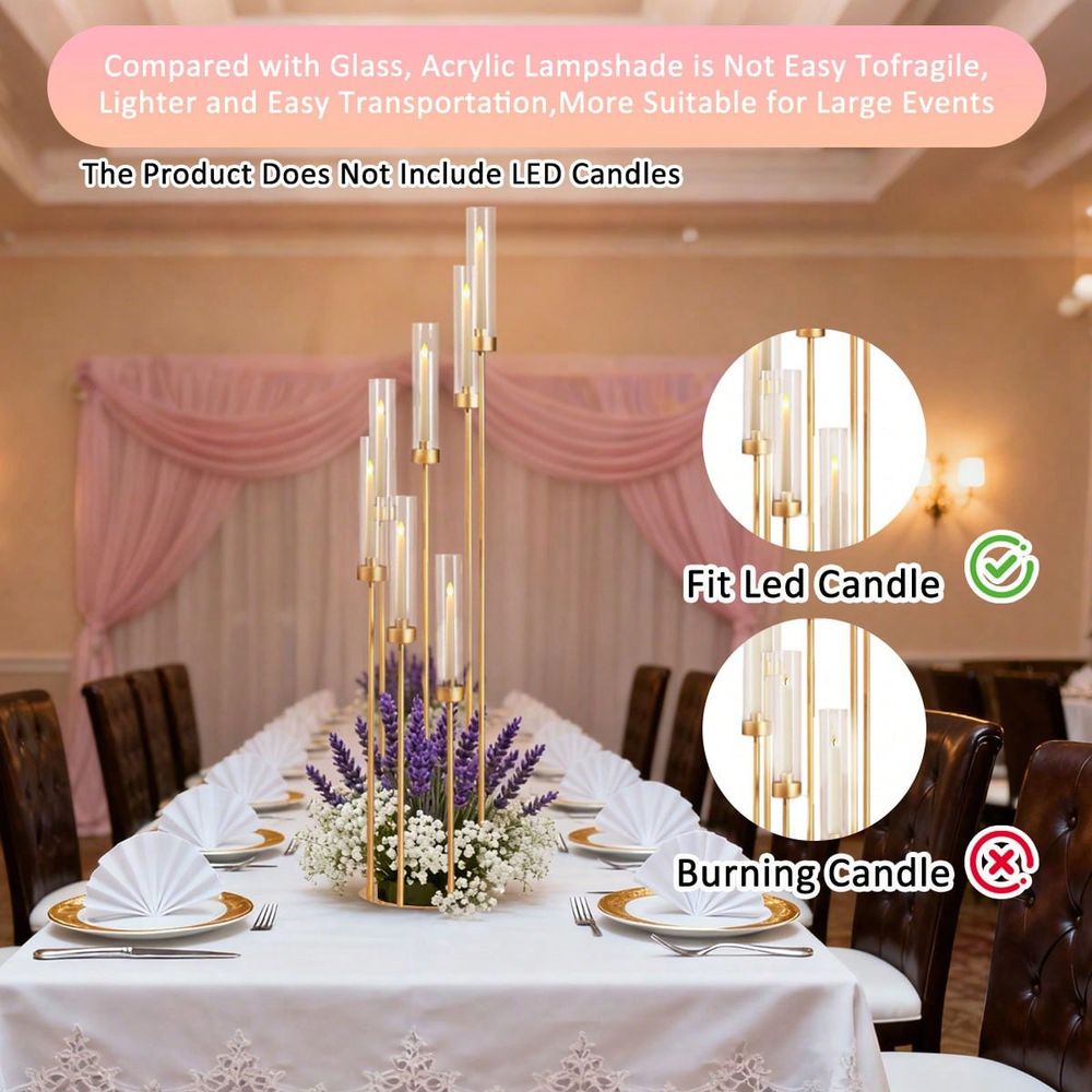 2 stuks 7-armige gouden kandel - Home Decor Gold recensie en prijs