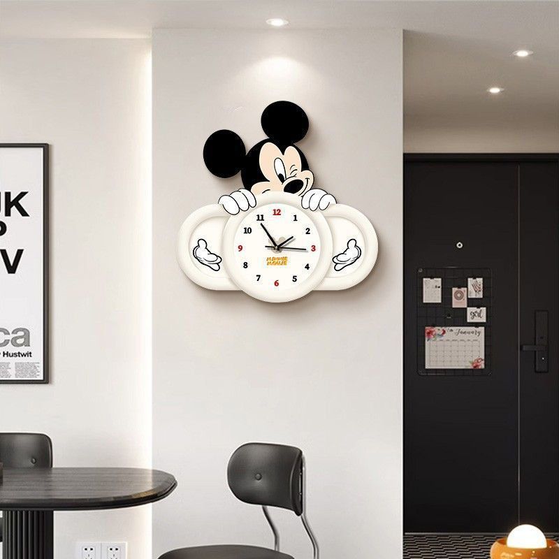 Mickey Cartoon Wandklok Woonka - Wall Clock Silent recensie en prijs