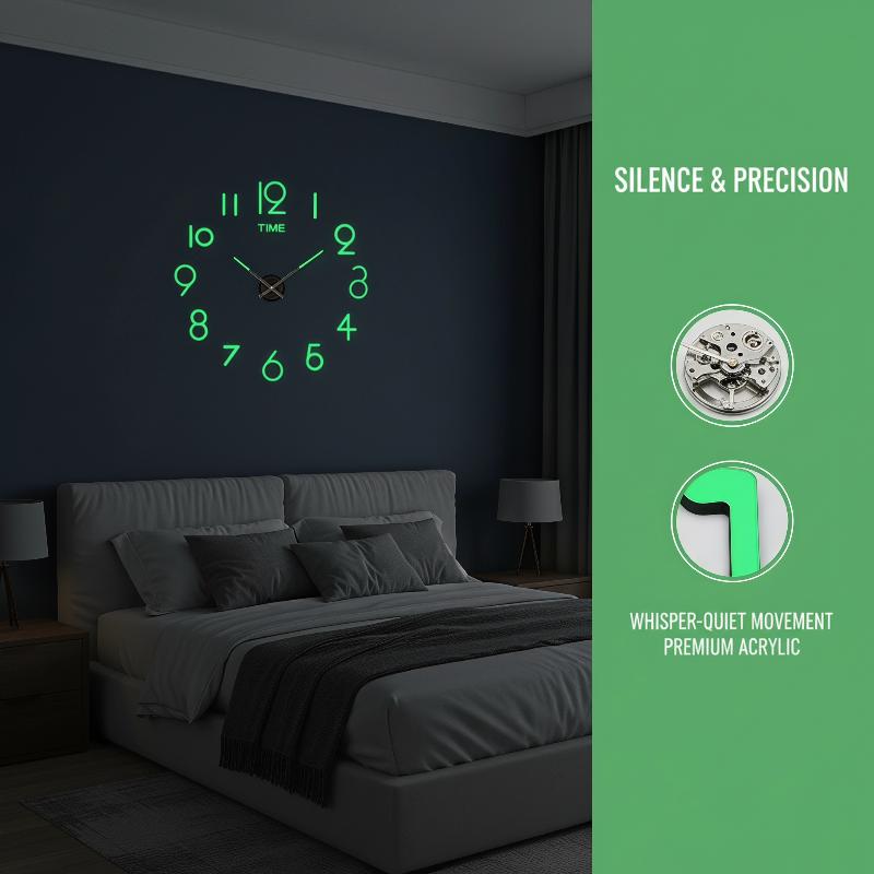 Acryl Spiegel 3D DIY Wandklok  - Wall Clock Silent recensie en prijs