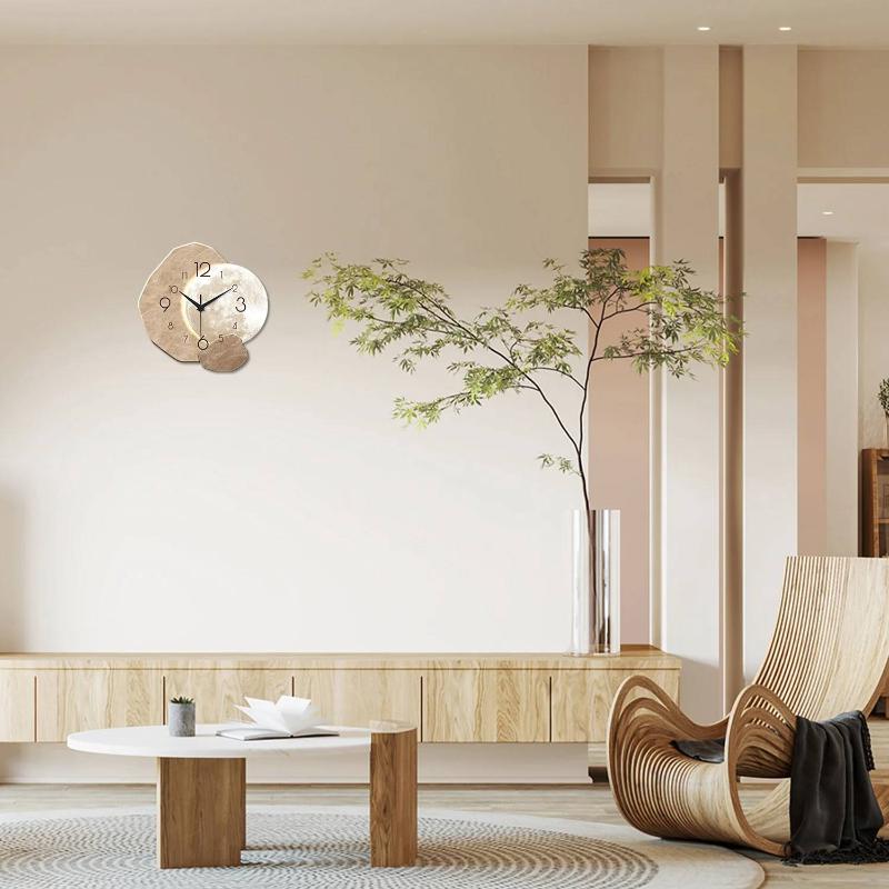 Minimalistische maanvormige st - Wall Clock Silent recensie en prijs