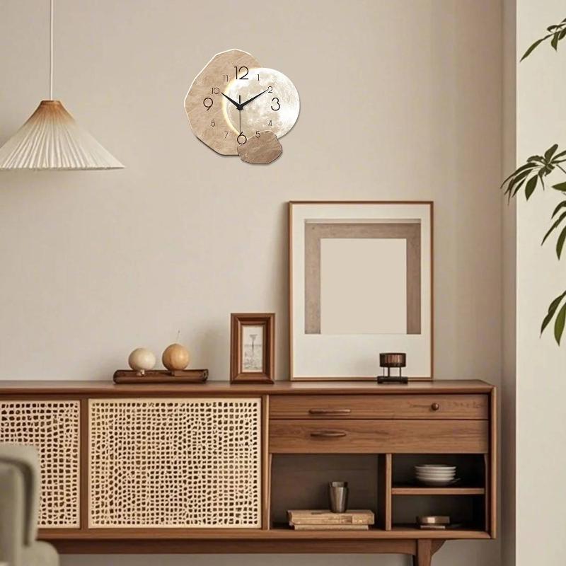 Minimalistische maanvormige st - Wall Clock Silent recensie en prijs