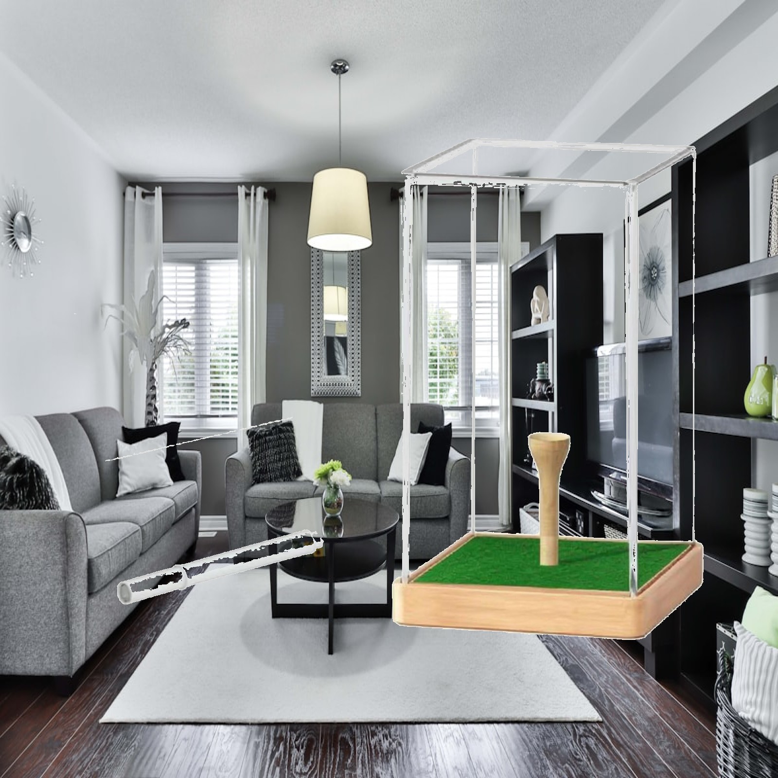 Golfbalhouder van acryl met gr - Home Decor Green recensie en prijs