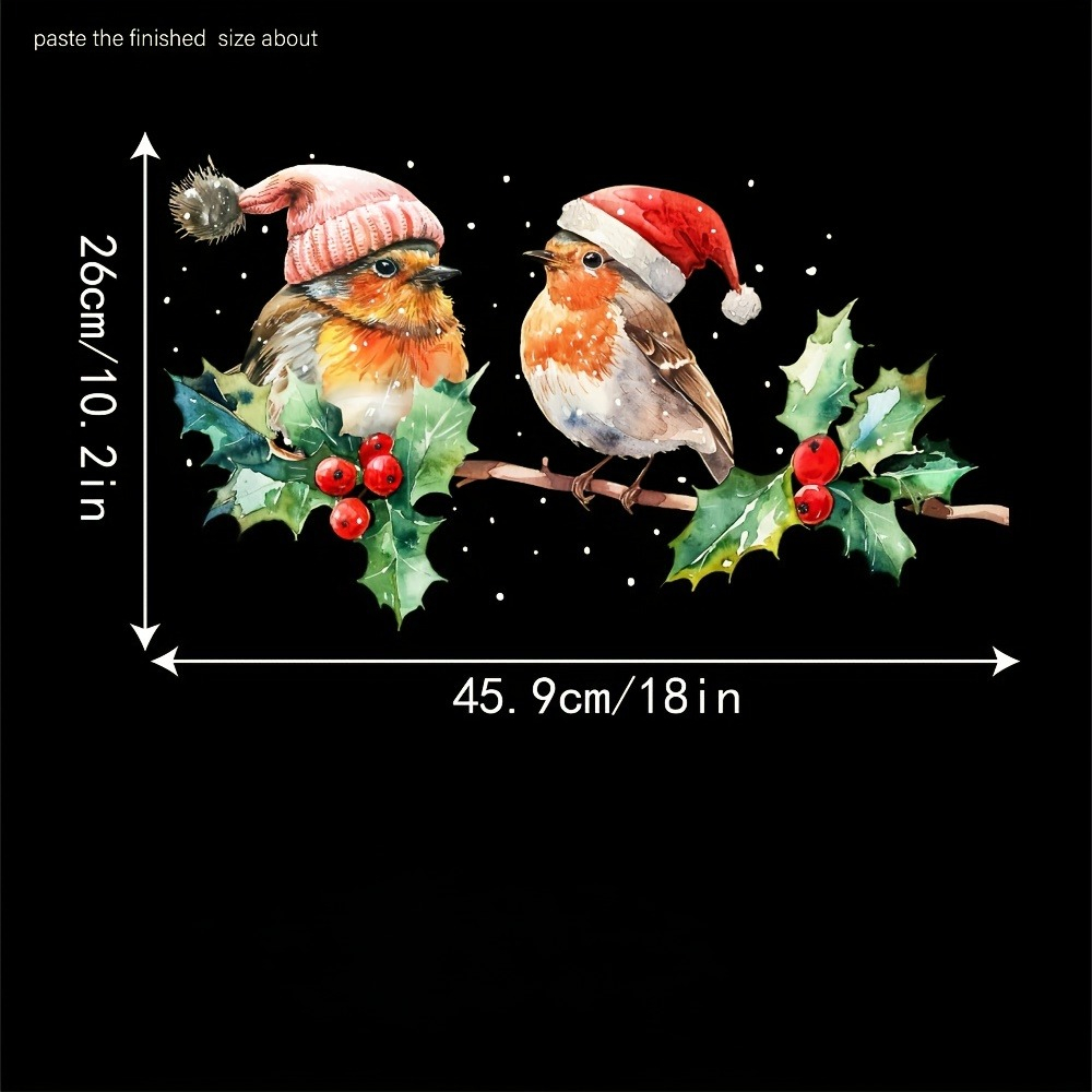 1pc Winter Vogels Statische Cl - Home Decor Shop recensie en prijs