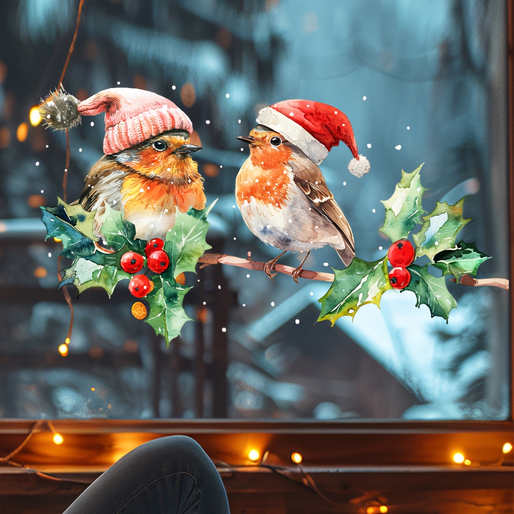 1pc Winter Vogels Statische Cl - Home Decor Shop recensie en prijs