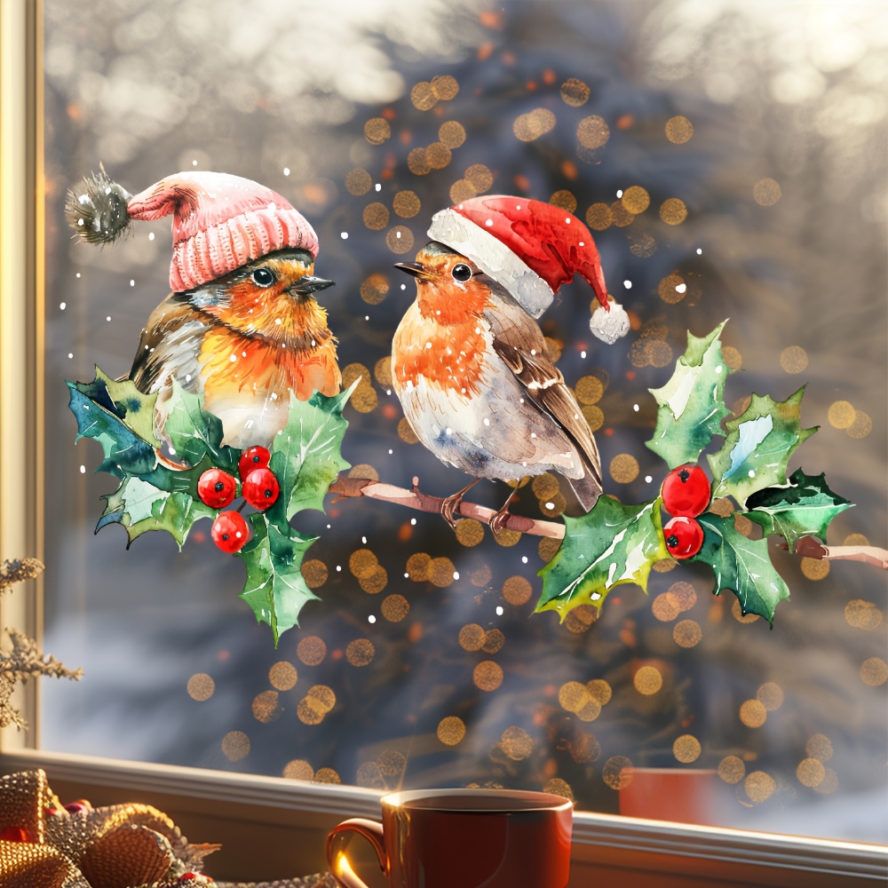 1pc Winter Vogels Statische Cl - Home Decor Shop recensie en prijs