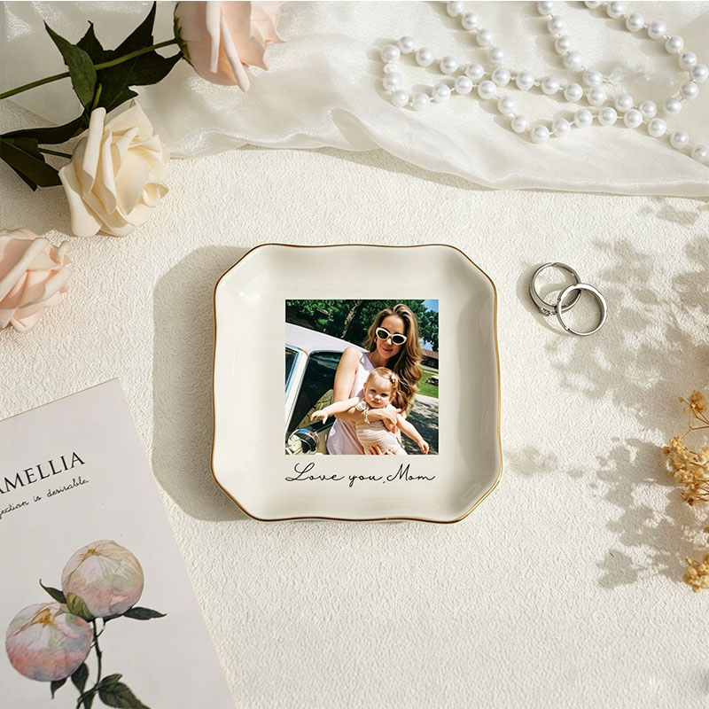 Gepersonaliseerde Bestie foto- - Ceramic Trinket Dish recensie en prijs