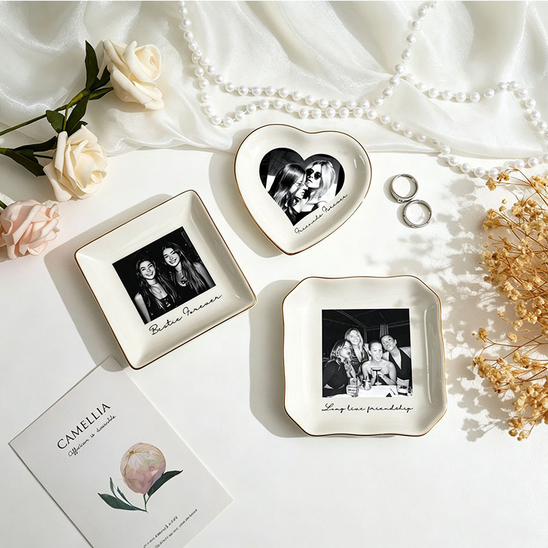 Gepersonaliseerde Bestie foto- - Ceramic Trinket Dish recensie en prijs