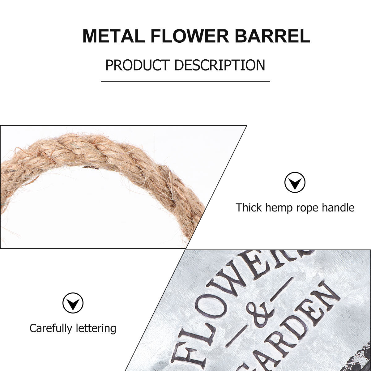 Eenvoudige ijzeren touwbloemen - Home Decor Shop recensie en prijs