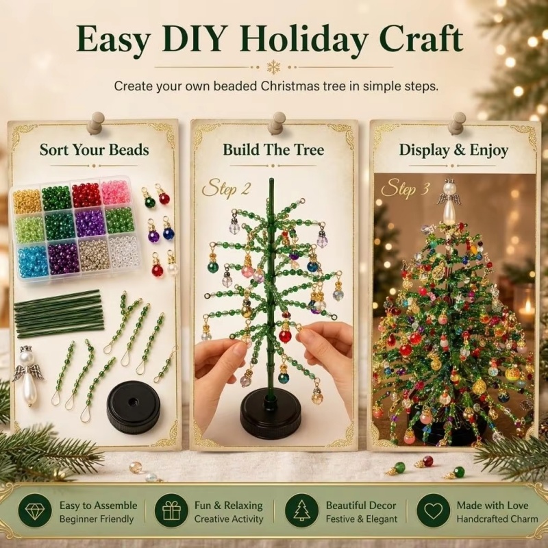 DIY Kerstboomset met Kristalle - Home Decor Xmas Tree recensie en prijs