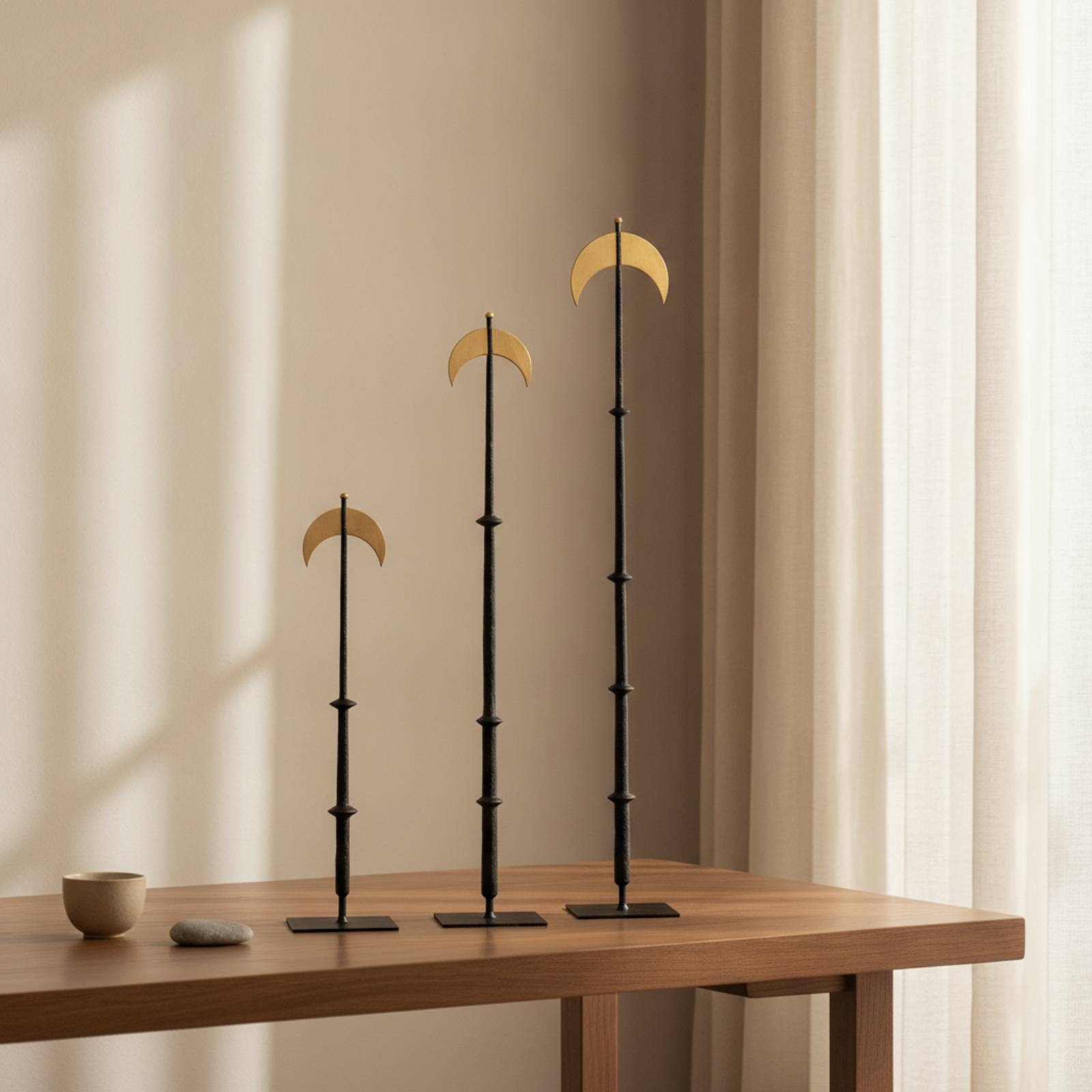 3-delige halvemaan ornament ta - Home Decor Gold recensie en prijs