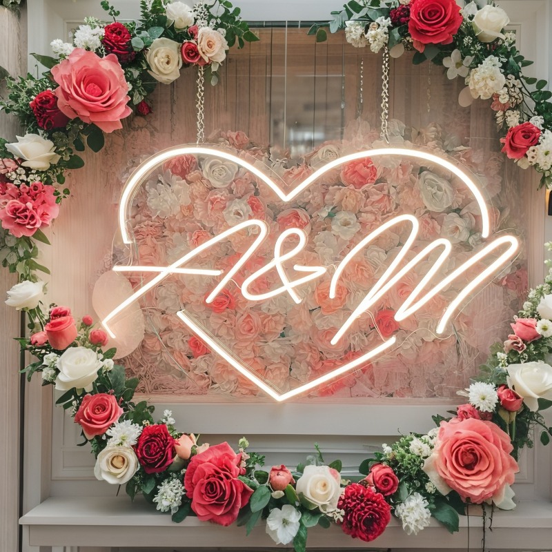 Aangepaste initialen hart LED  - Home Decor For Birthday recensie en prijs