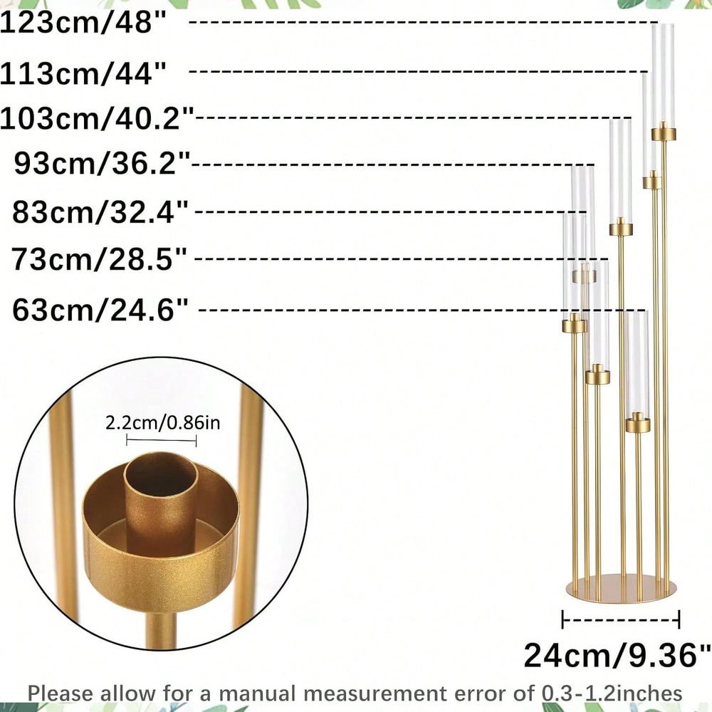 48 inch gouden vloerkaarsensta - Home Decor Gold recensie en prijs