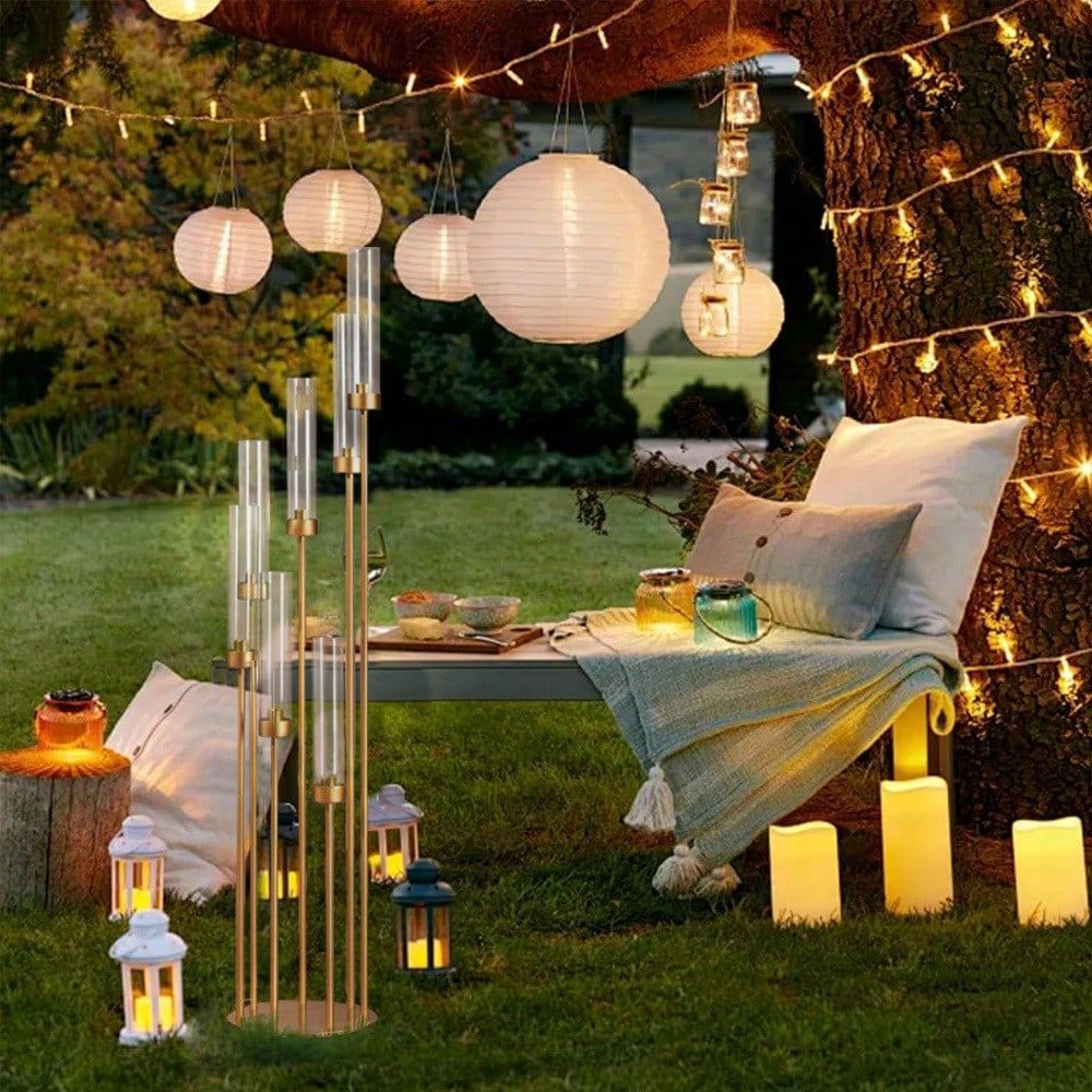 48 inch gouden vloerkaarsensta - Home Decor Gold recensie en prijs