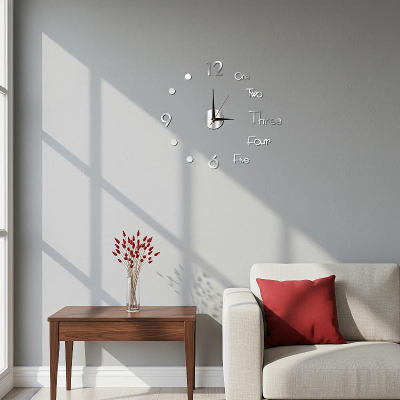 Lichtgevende doe-het-zelf wand - Wall Clock Silent recensie en prijs