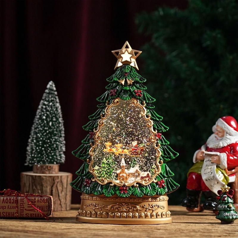 Sneeuwbol Muziekdoos Kerst San - Home Decor Xmas Tree recensie en prijs