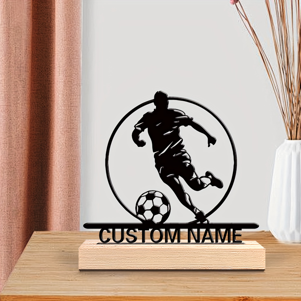 Aangepaste voetbalspeler metal - Home Decor For Birthday recensie en prijs