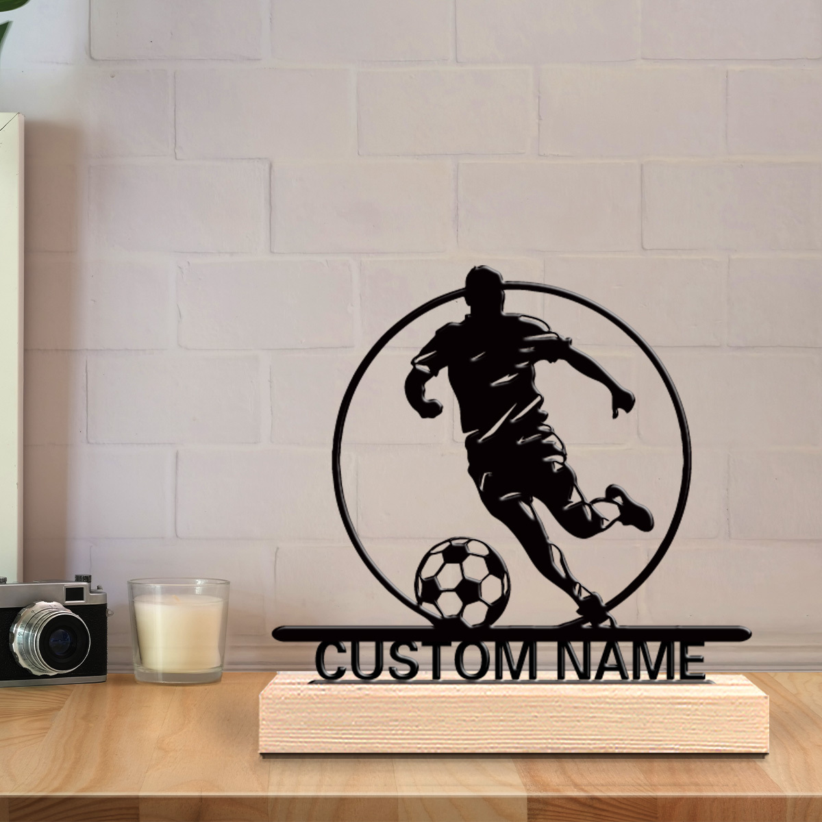 Aangepaste voetbalspeler metal - Home Decor For Birthday recensie en prijs