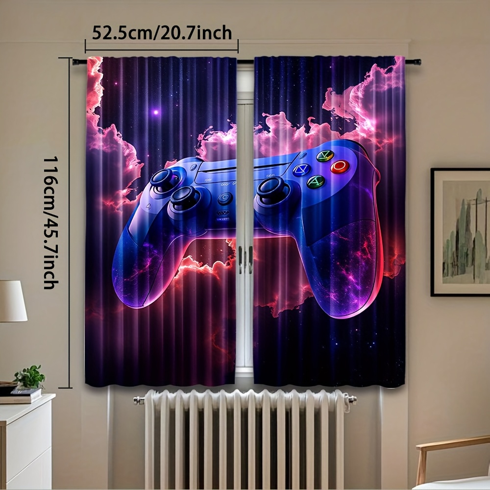 Cyberpunk Gaming Gordijn Blauw - Home Decor Youtube Videos recensie en prijs