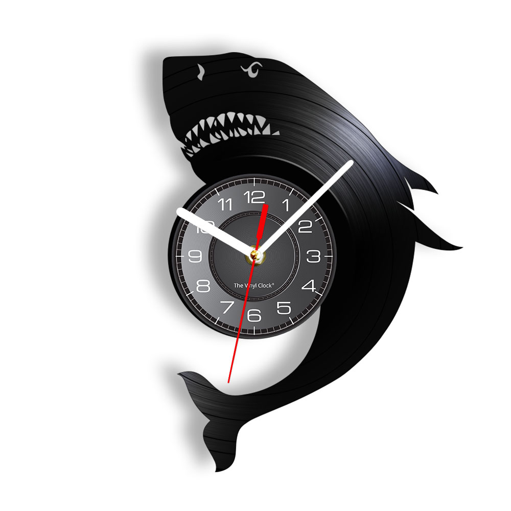 Haai Oceaan Vinyl Record Wandk - Wall Clock Silent recensie en prijs