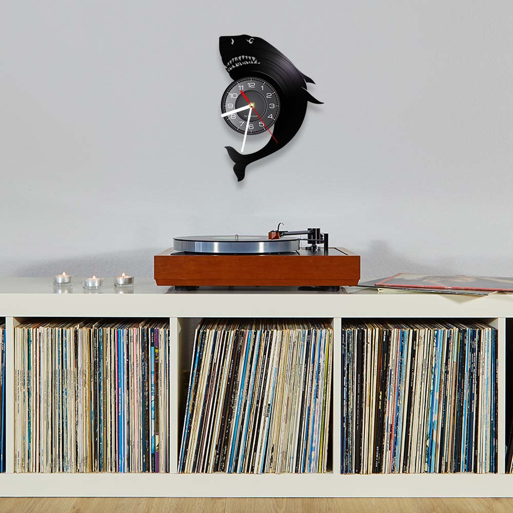 Haai Oceaan Vinyl Record Wandk - Wall Clock Silent recensie en prijs