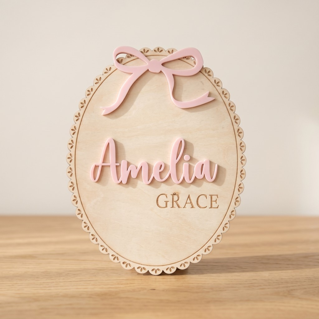 1Pc Custom Bow Lace Edge Baby  - Home Decor For Birthday recensie en prijs