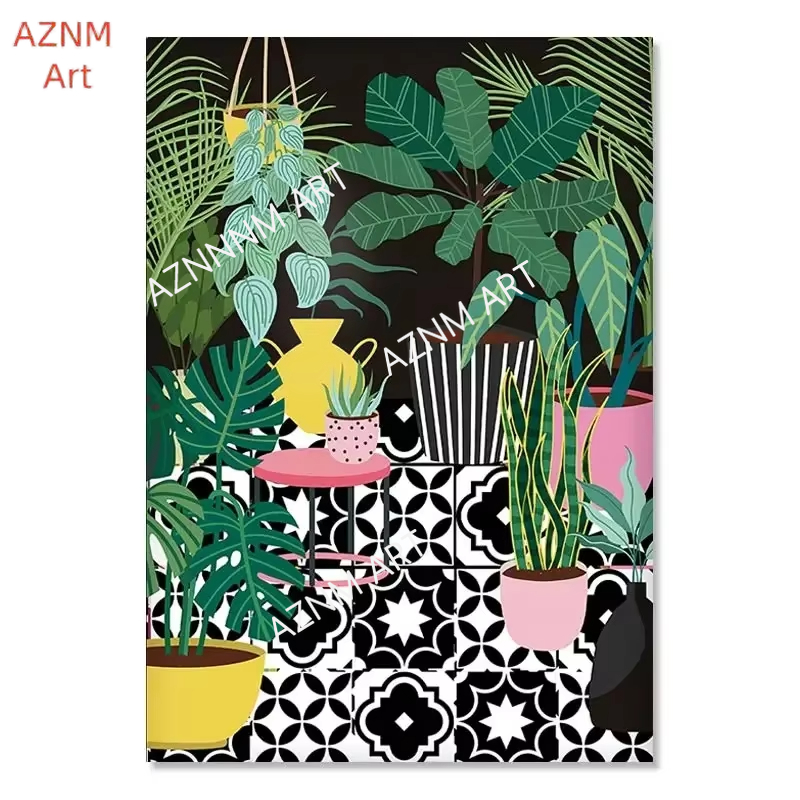 Moderne muurkunst canvas schil - Home Decor Wall Tiles recensie en prijs