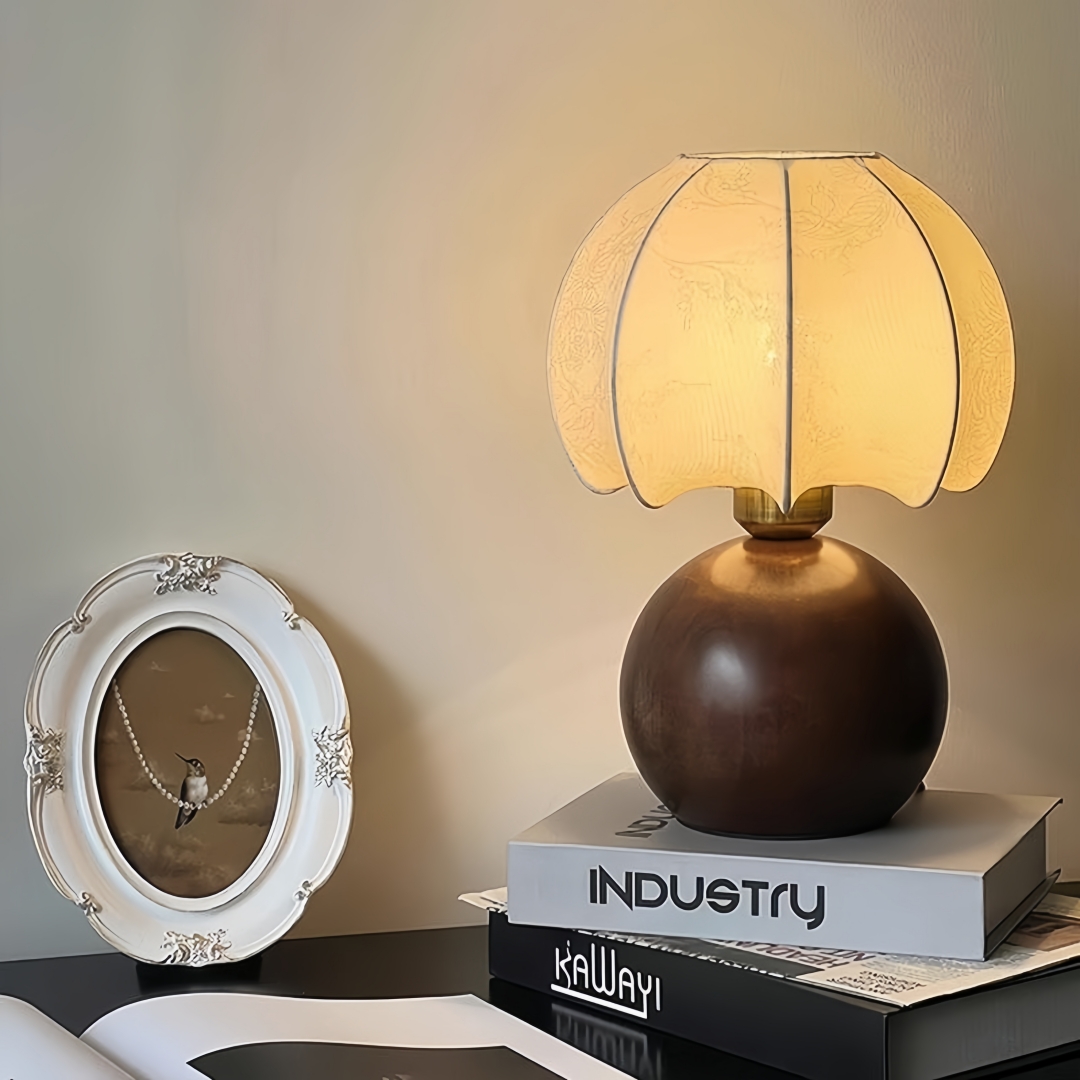 Vintage bloementafellamp, midd - Home Decor Gold recensie en prijs