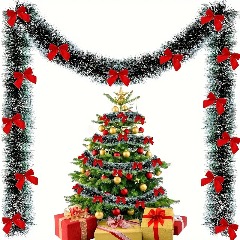 Kerst Strik Klatergoud Linten  - Home Decor Xmas Tree recensie en prijs