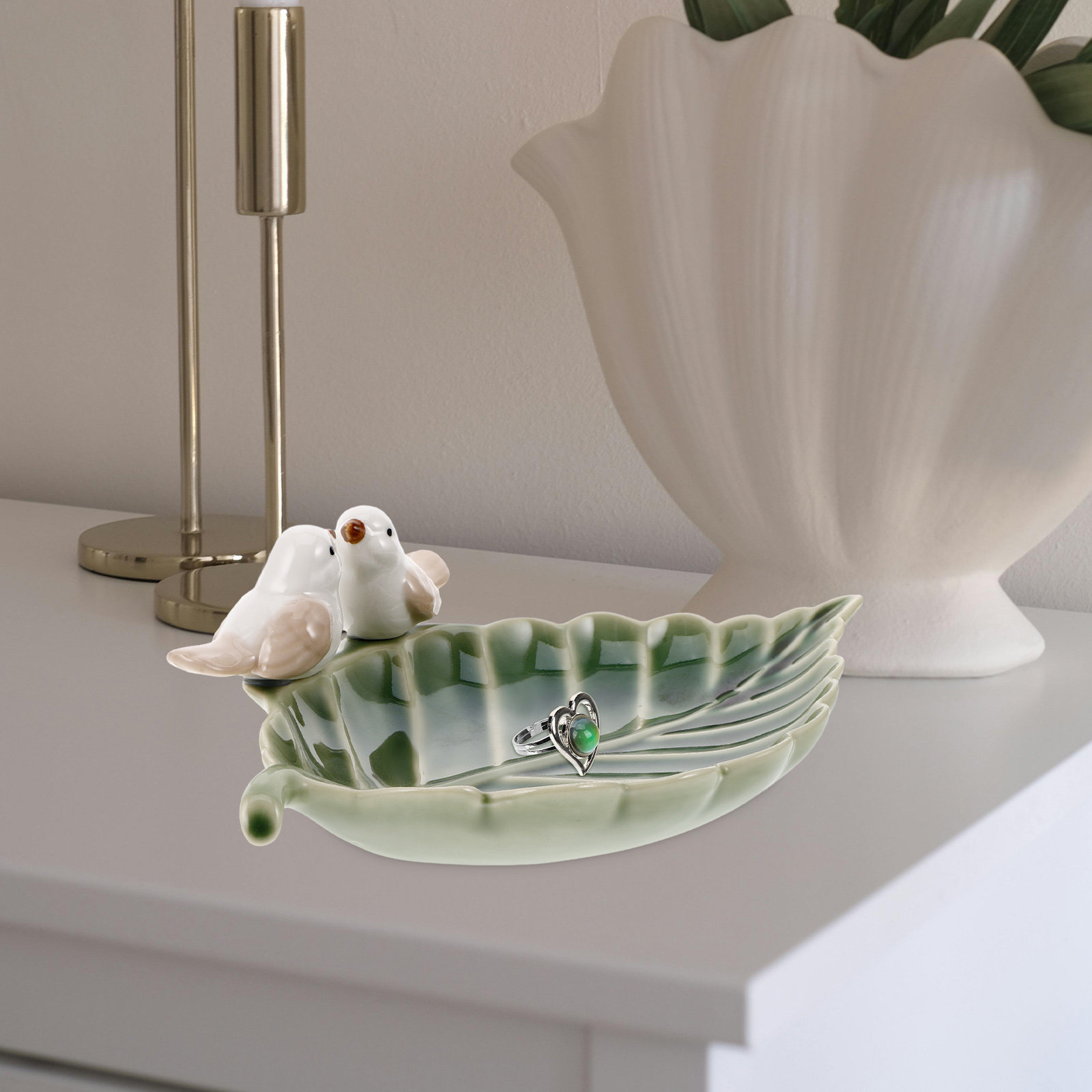 Schattige keramische vogel op  - Ceramic Trinket Dish recensie en prijs