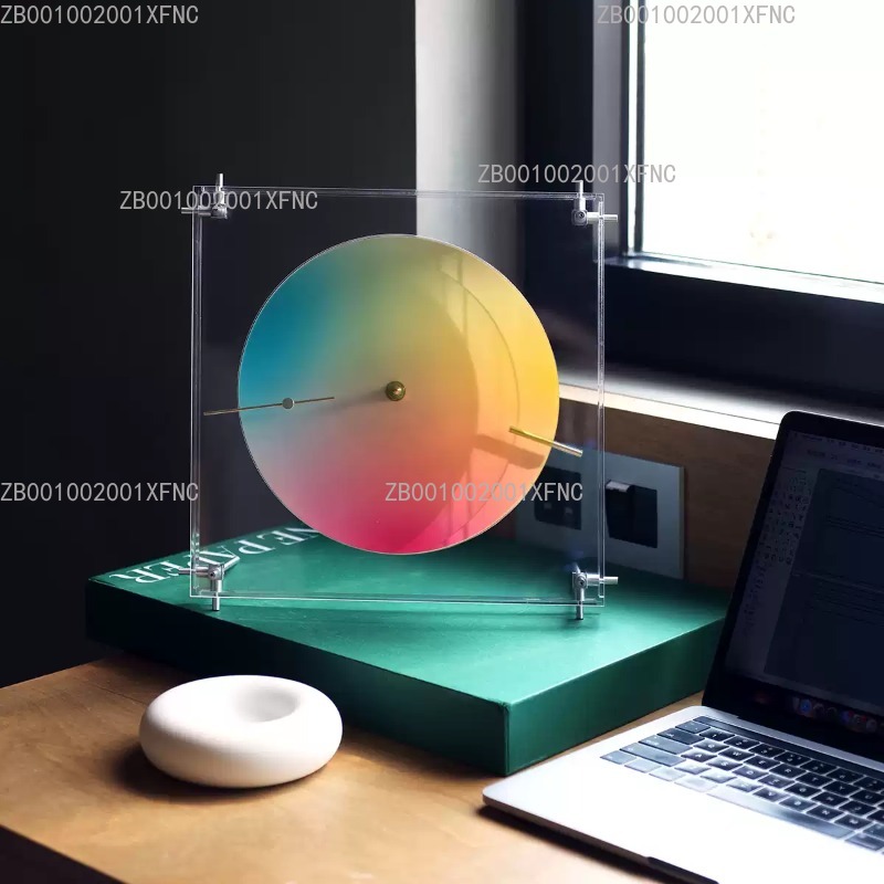 Driekleurige regenboog wand- e - Wall Clock Silent recensie en prijs