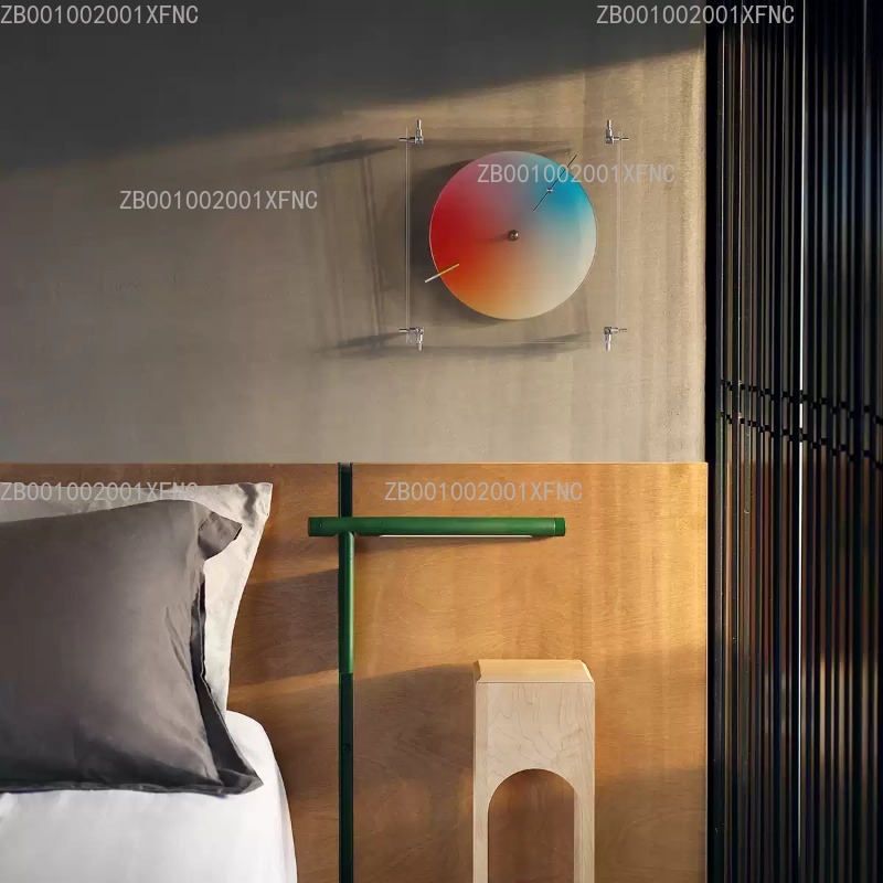 Driekleurige regenboog wand- e - Wall Clock Silent recensie en prijs