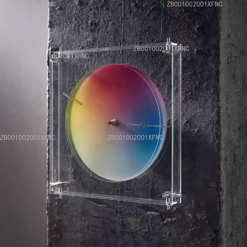 Driekleurige regenboog wand- e - Wall Clock Silent recensie en prijs