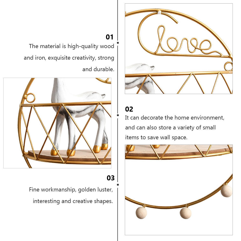 1 stuks gouden wandgemonteerd  - Home Decor Gold recensie en prijs