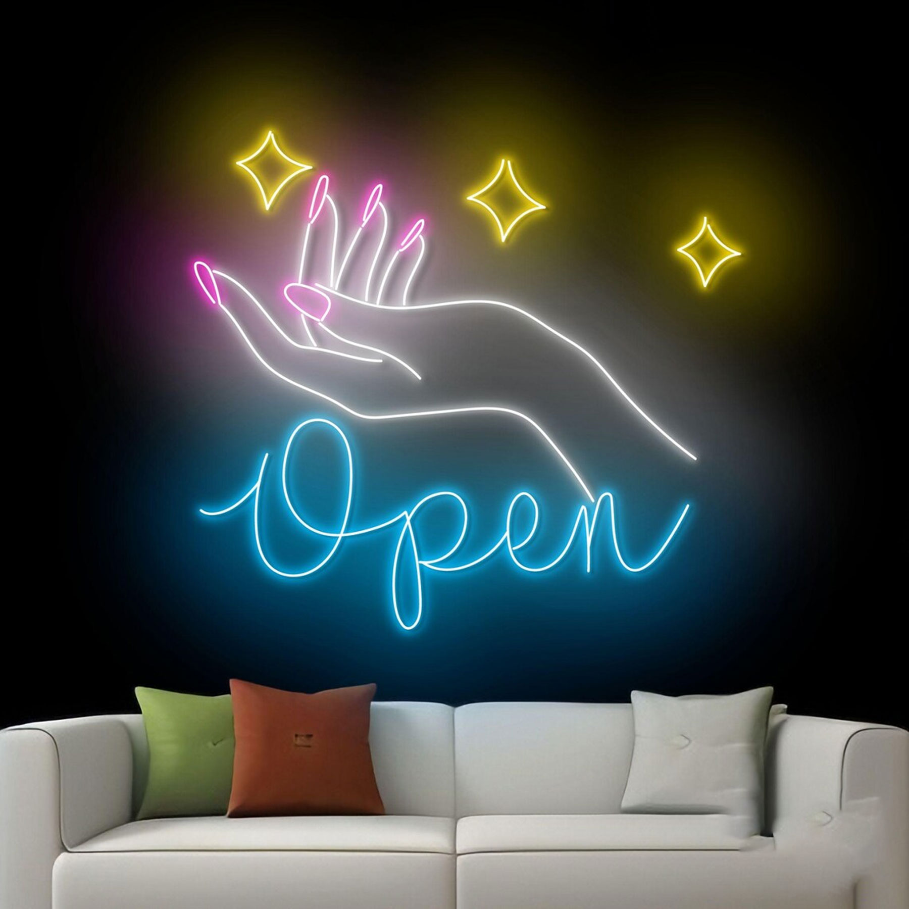 Nagels Spa Open Neon Sign Nage - Home Decor Shop recensie en prijs