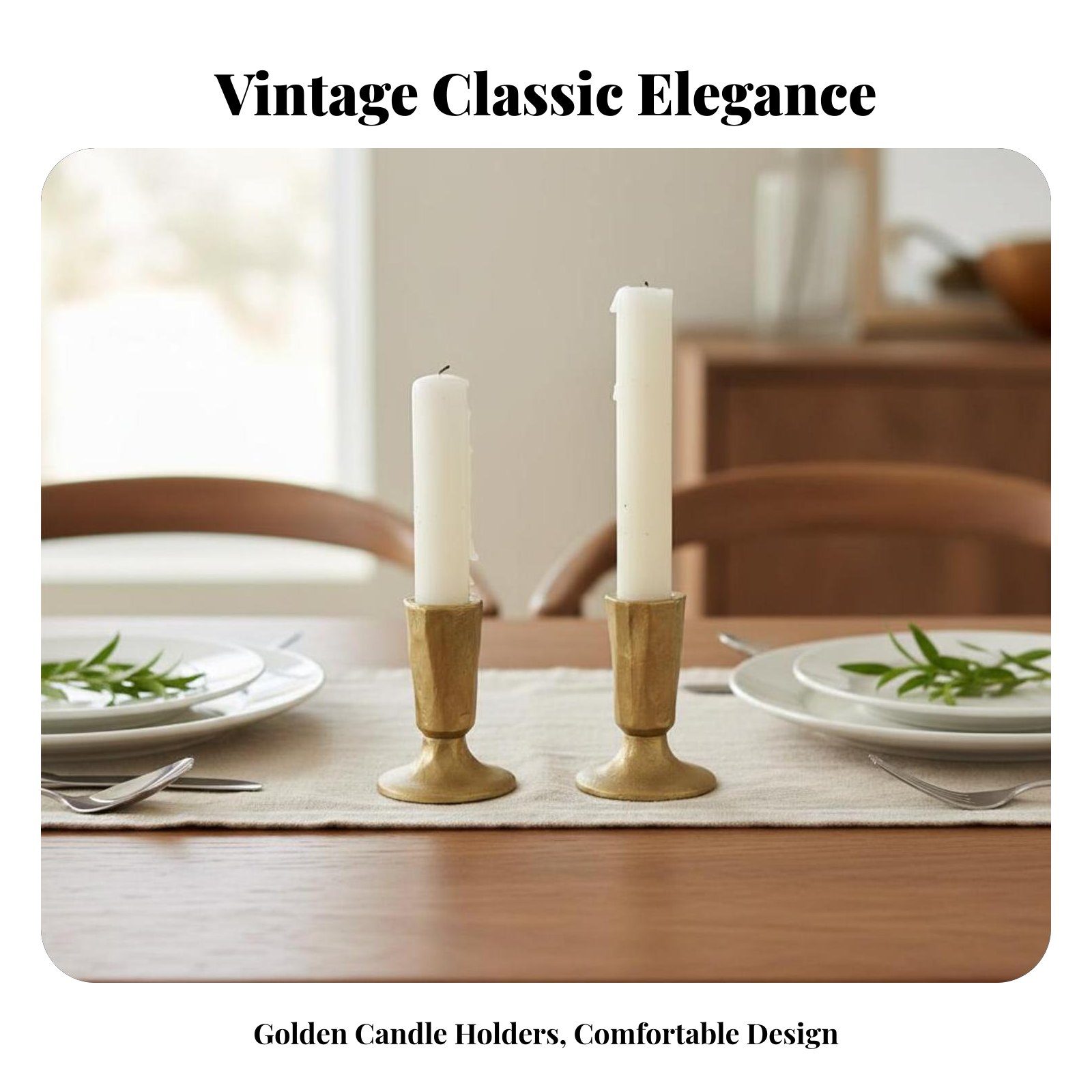 Gouden gietijzeren kaarsenhoud - Home Decor Gold recensie en prijs