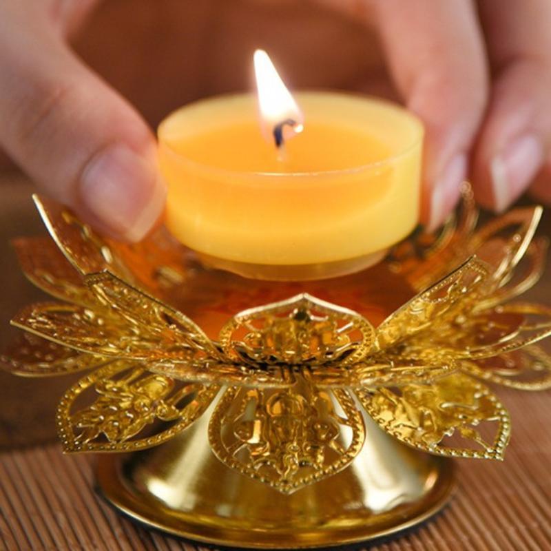Theelichthouder Goud Lotus Des - Home Decor Gold recensie en prijs