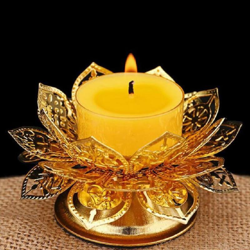 Theelichthouder Goud Lotus Des - Home Decor Gold recensie en prijs