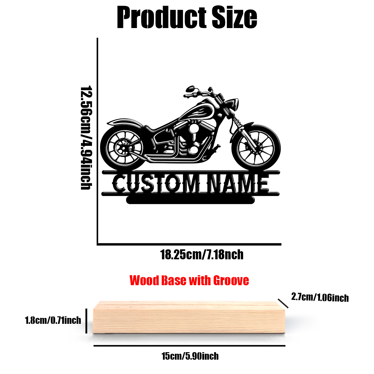 1Pc Csutom Naam Road Motorbike - Home Decor For Birthday recensie en prijs
